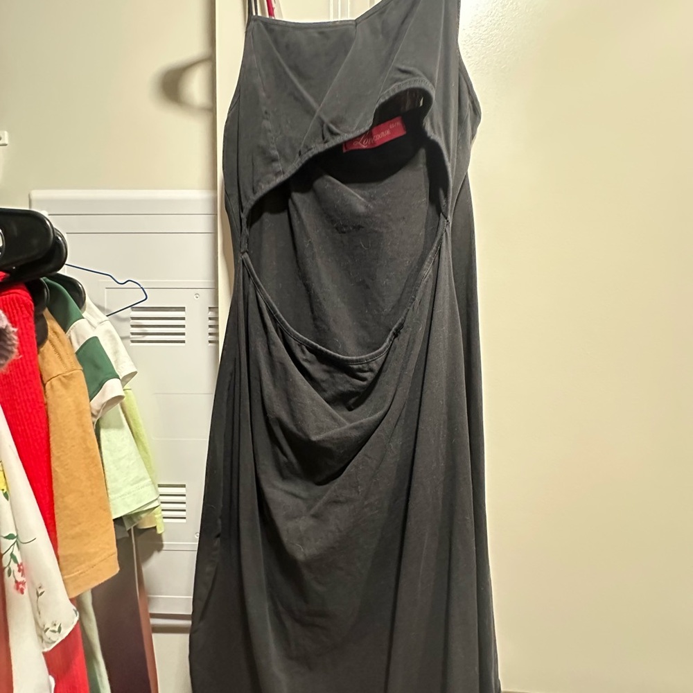 Forever 21 Black Backless Dress
